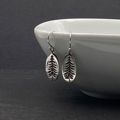 Silver Tree Earrings, Oval Earrings, Etched Engraved Tree Earrings, Forest Lover Gifts for Her, French Hook Earrings by TheZenMuse on Etsy Forest Jewelry, Zen Jewelry, Tree Charms, French Hook Earrings, Silver Gift Box, Silver Flower Earrings, Tree Earrings, Greek Jewelry, Silver Tree