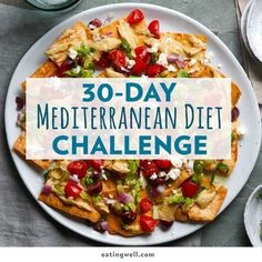 30-Day Mediterranean Diet Challenge Recipes Lunch, Mediterranean Diet Plan, Recipes For, Diet Challenge, Dash Diet, Healthy Benefits