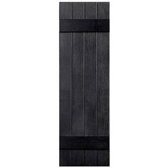 a black wooden door on a white background