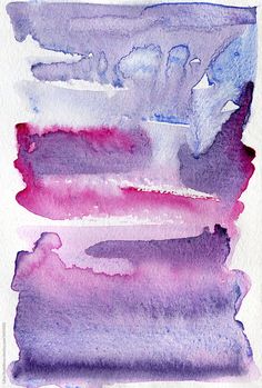 an abstract watercolor painting with different colors