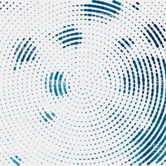 an abstract blue and white background with small dots in the shape of circles stock illustration