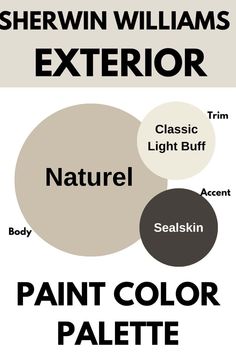 the color scheme for sherylin williams's exterior, natural, and neutral