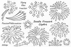 fireworks and stars coloring pages for kids