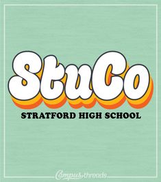 the logo for stouo's high school, which has been designed to look like