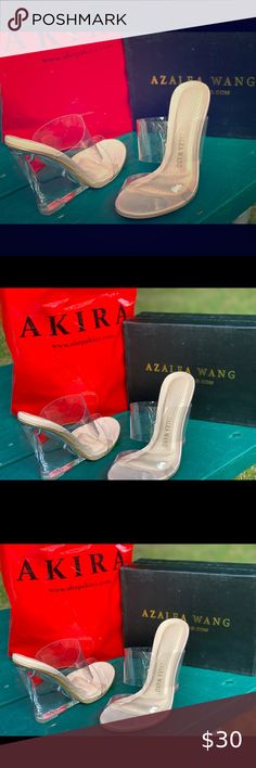 Clear wedge heels from Akira! Never worn! Cute modern clear wedges from Akira! Never worn! AKIRA Shoes Heels Clear Wedges, Akira Shirt, Orange 4-inch Heel Synthetic Heels, Wedge Heels, Shoes Women Heels, Shoes Heels, Wedges, Women Shoes, Heels