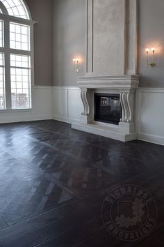 Interior Design with Vintage French Oak Hardwood Floors French Country Hardwood Floors, Black Stained Parquet Floors, Versailles Wood Floor, French Oak Parquet Flooring, Versaille Parquet Flooring, Oak Planks, French Chateau