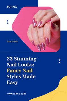 From simple to extravagant, these 23 fancy nail designs will leave you amazed. Try out these chic ideas with our easy-to-follow tutorial! Fancy Nails Designs, Glitter Nail Art, Fancy Nails, Glitter Nails, Make It Simple, Manicure, Nail Designs, Nail Art, Glitter