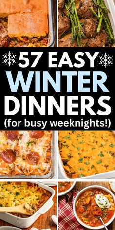 seven easy winter dinner ideas for busy nights