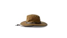 Water-repellent hat with extra-wide brim for sun protection Waterproof Brimmed Hat For Camping, Casual Adjustable Hat Bands For Hunting, Adjustable Waterproof Brimmed Hats, Casual Hunting Hat With Flat Brim, Casual Flat Brim Hunting Hat, Adjustable Canvas Travel Hat, Outdoor Canvas Bucket Hat With Short Brim, Brown Curved Brim Sun Hat For Outdoor Activities, Adjustable Waterproof Short Brim Hat