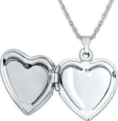 Cross Heart, Precious Memories, Heart Locket, Rope Chain, Spring Rings, Locket, Mother Of Pearl, Sterling Silver, Chain