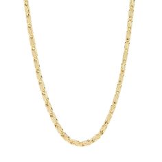 An intricate byzantine link chain will be a great addition to your jewelry collection. Crafted in 14K yellow gold, this bold rounded chain has a polished finish for a beautiful shine along with a lobster clasp for easy on-and-off wear. It's available in 16", 18", 20" or 22" length. Add it to any outfit as the perfect finishing touch, whether you're going casual or dressing up. Stefano's jewelry blends old-world Italian designs with modern jewelry trends. Gold Byzantine Link Jewelry, Gold Byzantine Jewelry With Box Chain, Gold Byzantine Style Jewelry With Box Chain, Gold Byzantine Box Chain Jewelry, Yellow Gold Byzantine Necklace With Wheat Chain, Gold Byzantine Chain Jewelry, Yellow Gold Byzantine Wheat Chain Necklace, Byzantine Style Yellow Gold Necklace With Wheat Chain, Byzantine Style Yellow Gold Wheat Chain Necklace