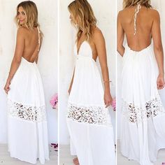 Maxi Beach Dress, Short Beach Dresses, Crochet Beach Dress, Short Dress White, Boho Dresses Long, Hippie Look, Long Beach Dress, Crochet Maxi, Cotton Blends Dress