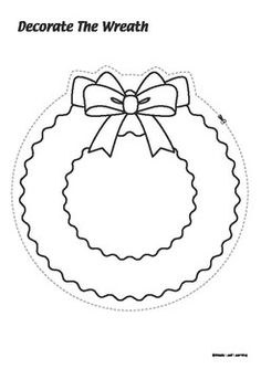 an ornament with a bow on it is cut out into the shape of a wreath