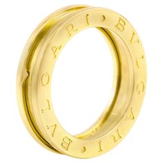 Finely crafted in 18k yellow gold. Signed by Bvlgari Size 6 Bvlgari Ring, Ring Sale, Band Rings, Jewelry Rings, Yellow Gold, Size 6, Band, Yellow, Gold