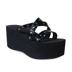 Chicmy-Christmas Gift Chicmy Sorphio Summer 2023 Double Strap Buckles Platform Wedges Fashion Goth Slippers Hot Women's Matal Sandal For Comfy Black Shoes buyer show Details style1 heel heght:about 6 cm platform height:about 3.5 cm style2 Style 3 model show Brand Name Chicmy Heel Height High (5cm-8cm) Shoes Type Slides Upper Material Microfiber Origin US(Origin) Season Summer Applicable Place Outside Heel Type Wedges Outsole Material Rubber With Platforms Yes Platform Height 0-3cm Fit Fits true to size, take your normal size Insole Material PU Fashion Element Platform Lining Material PU Fashion Goth, Vintage Sandals, Platform Wedge Heels, Womens Sandals Summer, Wedges Style, High Heel Wedges, Womens Summer Shoes, Woman Shoes, High Heel Boots Ankle