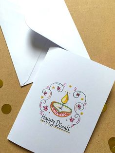 two birthday cards with the words happy diwal on them