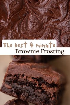 the best 4 minute brownie frosting recipe