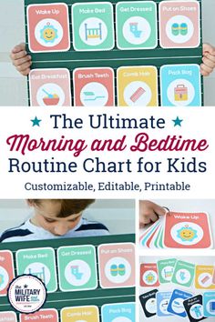 the ultimate morning and bedtime routine chart for kids is here to help you learn how to use it