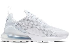 Air Max White, Nike Air Max 270 White, Nike 270, All Nike Shoes, Shoes Sneakers Nike, Cute Nike Shoes, Cute Nikes, Aesthetic Shoes, Mens Nike Air