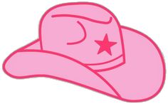 Barbie Cowboy Hat, Cowboy Hat Clip Art, Pink Cowboy Hat Tattoo, Pink Cowboy Hat Aesthetic, Cowboy Hat Icon, Cowboy Hat Painting, Girly Motivation, Cowboy Hat Graphic, Pink Cowgirl Aesthetic