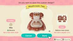 an animal crossing game character is shown in this screenshot from the video, mushroom tea