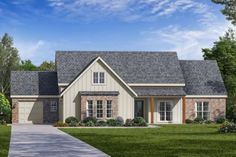 this is an artist's rendering of the country house plan