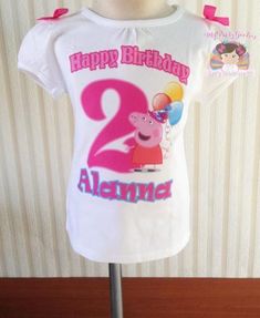 Peppa Big Birthday Shirt, Peppa Pig Birthday Party T-shirts & Tank Tops, Pappa Pig Birthday Shirt, Peppa Pig Birthday Shirt, Heat Press Shirts, Winter Birthday Parties, 3 Birthday, Custom Birthday Shirts, Personalized Birthday Shirts