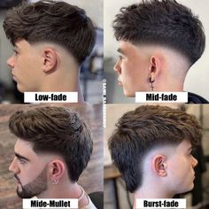 Hair Cut Guide, Low Fade Haircut, Cute Hairstyle, Mens Fade