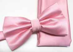 Mens Bowtie. Pink Bowties. Pink Bow tie With Matching Pocket Square Option Satin Standard Tie Bow, Pink Satin Bow Tie For Black Tie Events, Mens Bowtie, Pink Bow Tie, Maker Project, Neck Bow, Cricut Maker, Pink Bow, Pocket Square