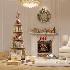 Decorative Corner Shelf Stand: you will receive 1 piece Christmas tree corner bookshelf, featured with the shape of Christmas tree, the unique and exquisite design of this tree corner bookshelf adds a touch of elegance and charm to any room, perfect for… Shelf For Christmas Village, Christmas Tree Corner, Cozy Christmas Living Room Decor, Tree Corner, Bedroom Decor Fall, Corner Shelf Stand, Academia Home Decor, Bed Rooms Ideas, Christmas Library