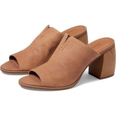 Lucky Brand Xynia Tan Leather Heeled Mules - New In Box Slide Into The Lucky Brand Xynia Mule Sandals And Show Them How It Is Done. Smooth Leather Upper. Synthetic Lining With A Lightly Padded Footbed. Easy Slip-On Style. Open Round Toe Silhouette. V-Notch Cutout Detailing On The Upper. Brand Name Embossed On The Footbed. Sculpted Block Heel. Heel Height: 3 In Suede Mules With Wrapped Heel, Leather Slip-on Heels With Stacked Heel, Chic Slip-on Heels With Wooden Heel, Casual Leather Block Heels With Wooden Heel, Leather Block Heels With Wrapped Heel And Almond Toe, Leather High Block Heels With Wrapped Heel, Leather Block Heels With Wrapped High Heel, Synthetic Heels With Wooden Heel And Almond Toe, Suede Slip-on Heels With Stacked Heel