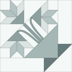 an abstract geometric design in grey and white