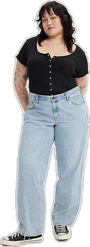 Casual Levi's Straight Leg Cropped Jeans, Levi's Casual Straight Leg Cropped Jeans, Light Wash Levis, 90s Looks, Jeans Plus Size, Dad Jeans, Women's Jeans, Levi's, Mid Rise