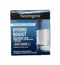 Neutrogena 6811355 Night Treatment Face Serum - 1.7oz. Hydro Boost, Neutrogena Hydro Boost, Cream Face, Skin Care Moisturizer, Night Cream, Face Serum, Night Creams, Amino Acids, Face Cream