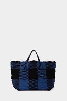 Cadiz Tote-BAGS-Rachel Comey Clog Heels, Plaid Fabric, Cadiz, Fall 2024, Pre Fall, Denim Shop, Clutch Handbag, Short Tops, Cross Body Handbags