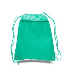 210D Polyester w/pu coating. Custom Printed 210D Polyester Drawstring Bag in Green | 210 Denier | Bags | Drawstring Backpacks School Gym, Gym Tote, Going To School, Best Handbags, Gear Bag, Gym Bags, Wholesale Bags, Drawstring Bags, Leather Shops