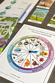 Teach your little ones all about the four seasons with this printable unit study! This resource will teach your little one all about the changing seasons, the reason for the seasons, the signs of each season, which months make up each season, and so much more! The unit study is ideal for ages 3-9 with many activities suitable for toddlers as well. #fourseasonsactivitiesforkids #fourseasons #fourseasonsactivities #fourseasonsideas