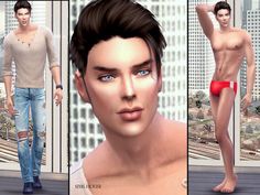 Sims 4 Men Clothing, Cc Hair, Nate Archibald, Blessing Bags, Los Sims, Sims 4 Custom Content