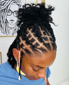 Female Loc Styles, Small Dreads, Dreadlocks Hairstyles, Loc Updo, Short Dreads, Natural Dreadlocks