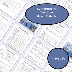 the event planning templates can be used to help students learn how to use it