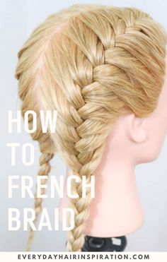 3 Bubble Braids For Beginners - Perfect Summer Hairstyles! - Everyday Hair inspiration Hairstyles Plats, Easy Braids For Beginners, Basic Braids, Hairstyle Everyday, French Braid Short Hair, Braid Pigtails, 1 Braid, Easy French Braid, Dutch Fishtail