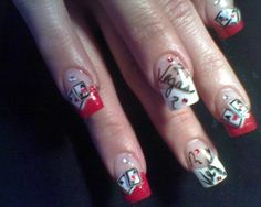 Vegas Nails Ideas, Vegas Nail Art, Glitter Gel Nail Designs, Glitter Gel Nails, 4th Of July Nails, July Nails, Gel Nail Designs, Glitter Gel