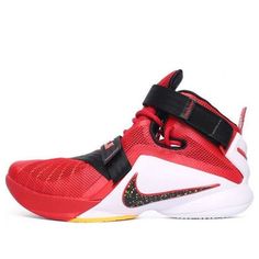 Nike LeBron Soldier 9 EP 'Varsity Red' 749420-606 (SNKR/Basketball/Lebron James) University Red Sneakers For Sports Events, Nike Breathable Basketball Shoes In University Red, Red Nike Sneakers For Sports Events, Red High-top Basketball Sneakers, Nike University Red Sports Sneakers, Nike University Red Basketball Shoes With Cushioned Footbed, Nike Sporty University Red Basketball Shoes, Sporty Nike Basketball Shoes In University Red, Red Breathable Sneakers For Sports