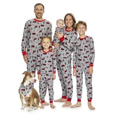 Get ready to spend the holidays in style with the fam thanks to these festive and fun Jolly Jammies Christmas family matching pajamas, This holiday sleepwear set will bring extra joy to the season. Featuring adorable reindeer and bear designs in red and grey, this carefully curated set will create a timelessly stylish look for the entire family. Enjoy quality time in comfort and luxury! Size: M.  Color: Gray.  Gender: unisex.  Age Group: adult. Matching Family Christmas Pjs, Cute Christmas Pajamas, Christmas Pjs Family, Family Pajama Sets, Matching Pjs, Matching Christmas Pajamas, Best Pajamas, Christmas Pajama Set, Christmas Pjs