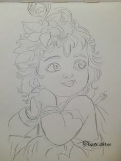 little krishna outline drawing Krishna Outline Drawing, Krishna Images Drawing, Krishna Outline, Krishna Drawing Sketch, Radha Krishna Drawing, Radha Krishna Sketch, God Painting, Pencil Sketch Portrait, Sketch Images