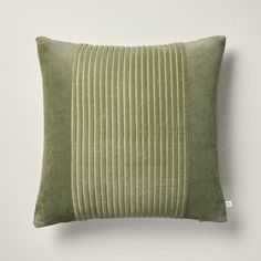 18"x18" Variegated Corduroy Square Throw Pillow Sage Green - Hearth & Hand™ with Magnolia Artisan Pillows, Hearth & Hand With Magnolia, Coastal Pillows, Green Throw Pillows, Hearth And Hand, Green Pillows, Cotton Throw Pillow, Throw Pillow Sets, Lumbar Throw Pillow