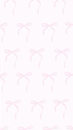 a white wallpaper with pink bows and lines on the back ground, in an abstract pattern