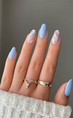 Girly Acrylic Nails, Cute Gel Nails, Beach Nails, Nail Arts