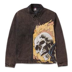 HUF x Marvel Ghost Rider Work Jacket Size Large SOLD OUT. Condition is "New with tags". Shipped with USPS. Ghost Rider Artwork, Marvel Ghost Rider, Marvel Ghost, Mens Work Jacket, Huf Worldwide, Work Jacket, Duck Canvas, Ghost Rider, The Ghost