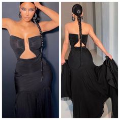 Kim Kardashian Long Braid, Miami Pictures, Special Event Outfit, Kim Kardashian Outfits, Cheap Prom Dresses Long, Kardashian Outfit, All Black Dresses